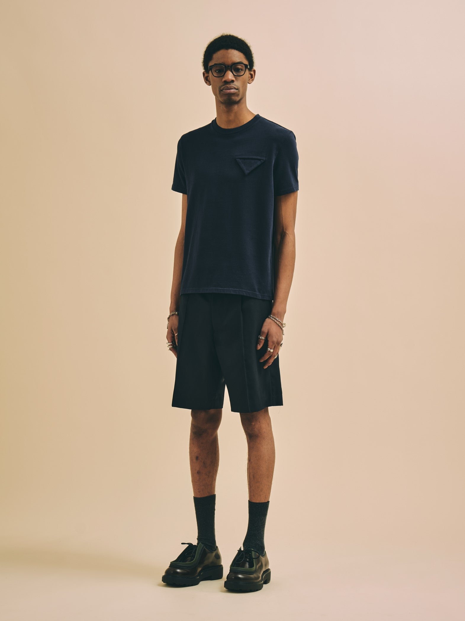 Florence Black Milano Pocket Navy T-Shirt